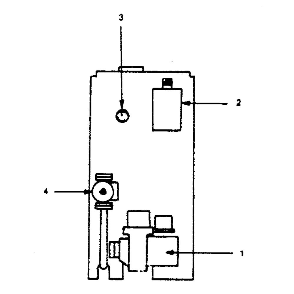 Controls Diagram and Parts List for 229944240  Kenmore Water Heater