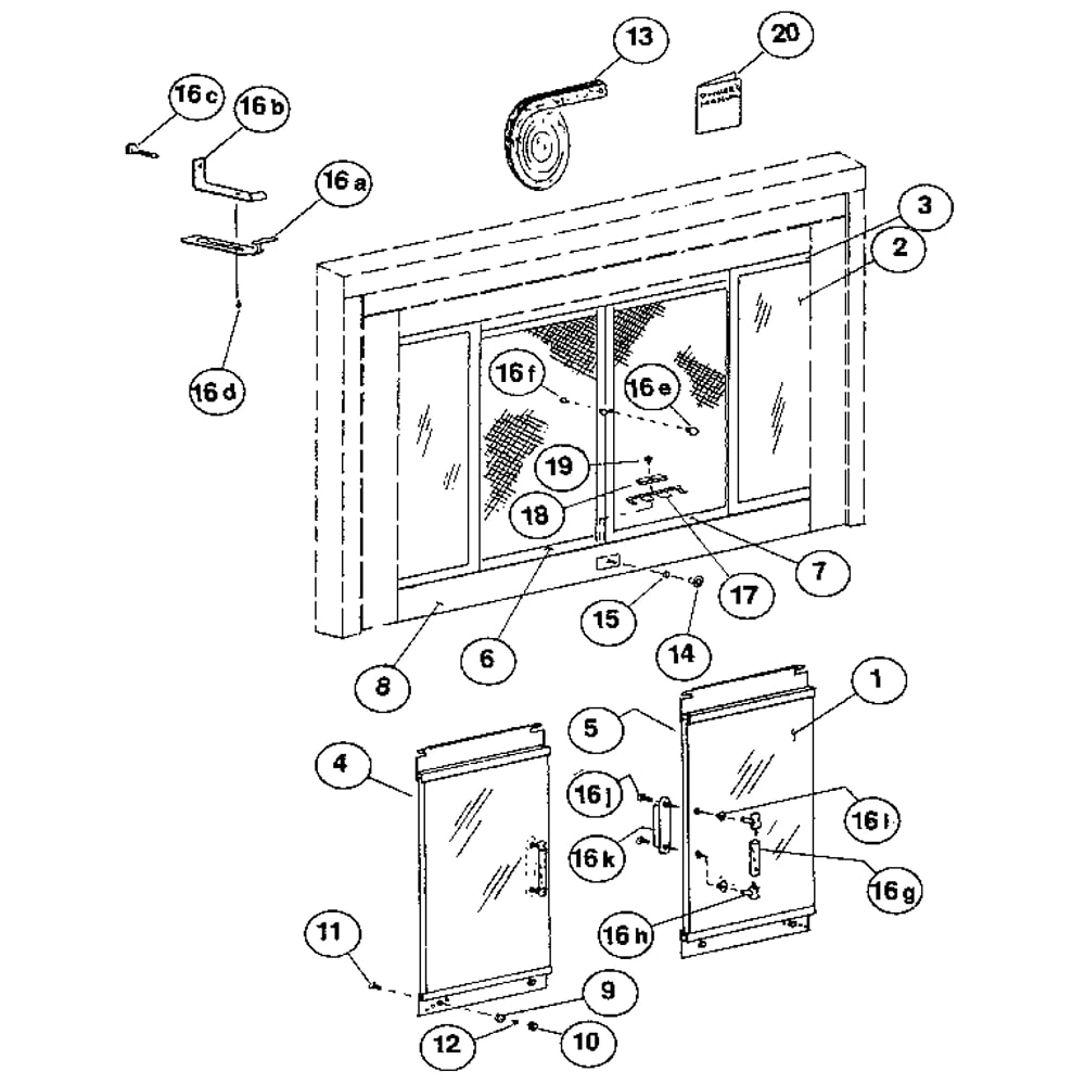Replacement Parts Diagram and Parts List for 1144977980  Kenmore Fireplace & Insert
