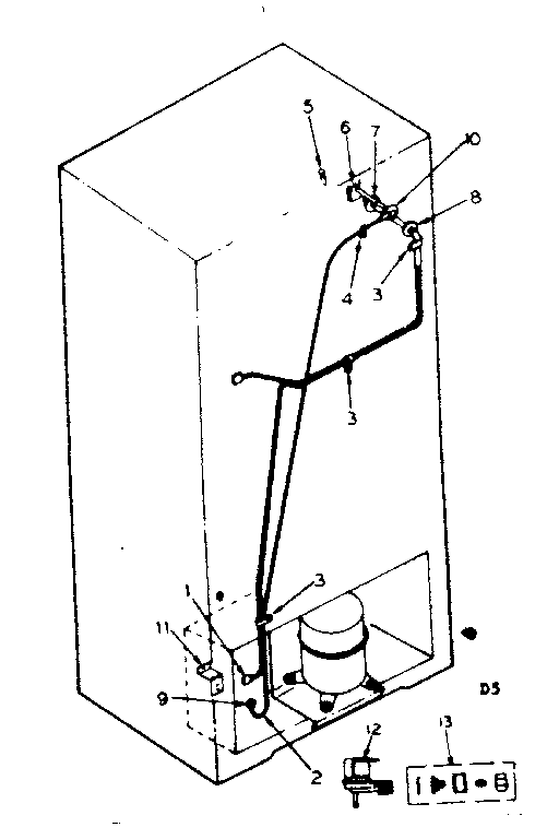 Ice maker installation parts Diagram and Parts List for 625835972  Kenmore Refrigerator