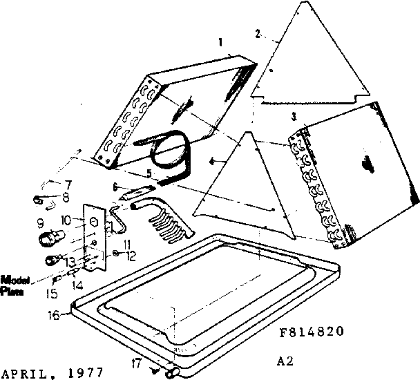 Functional replacement parts Diagram and Parts List for 769814820  Kenmore Air Conditioner
