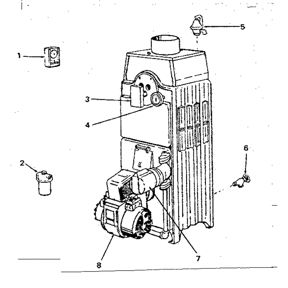 Controls Diagram and Parts List for 229941241  Kenmore Water Heater