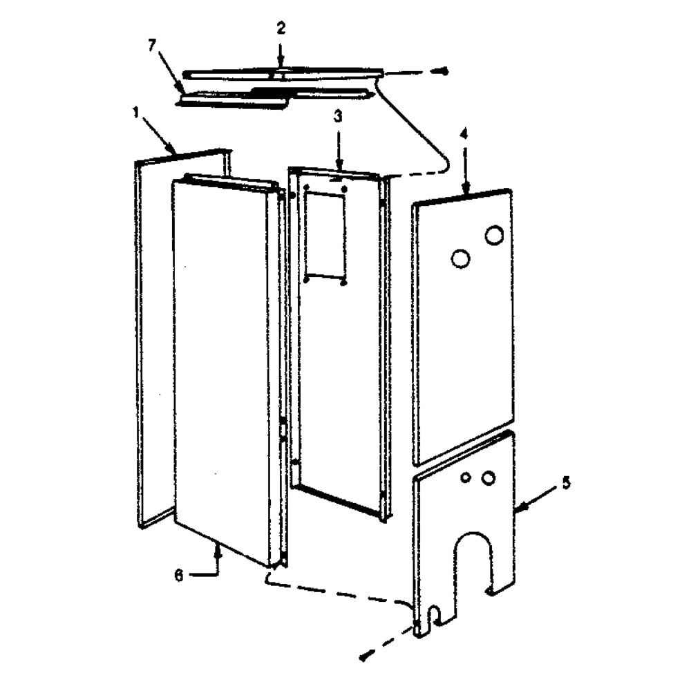 Flush Jacket Parts Diagram and Parts List for 229944240  Kenmore Water Heater