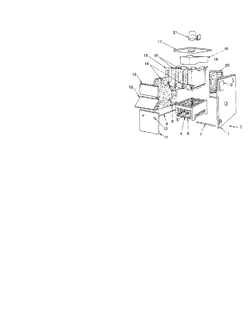 Jacket-section/base parts Diagram and Parts List for 229960290  Kenmore Water Heater