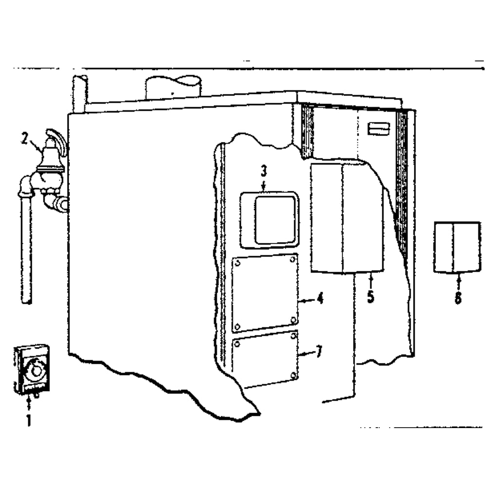 Control Box Diagram and Parts List for 229962141  Kenmore Water Heater