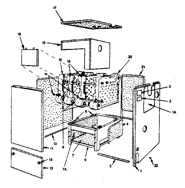 Non-Functional Replacement Parts Diagram and Parts List for 229964120  Kenmore Water Heater