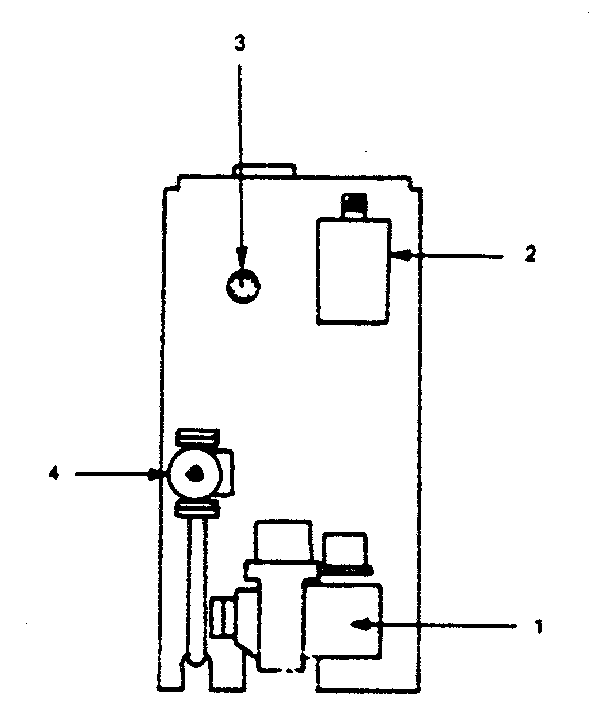 Controls Diagram and Parts List for 229944250  Kenmore Water Heater