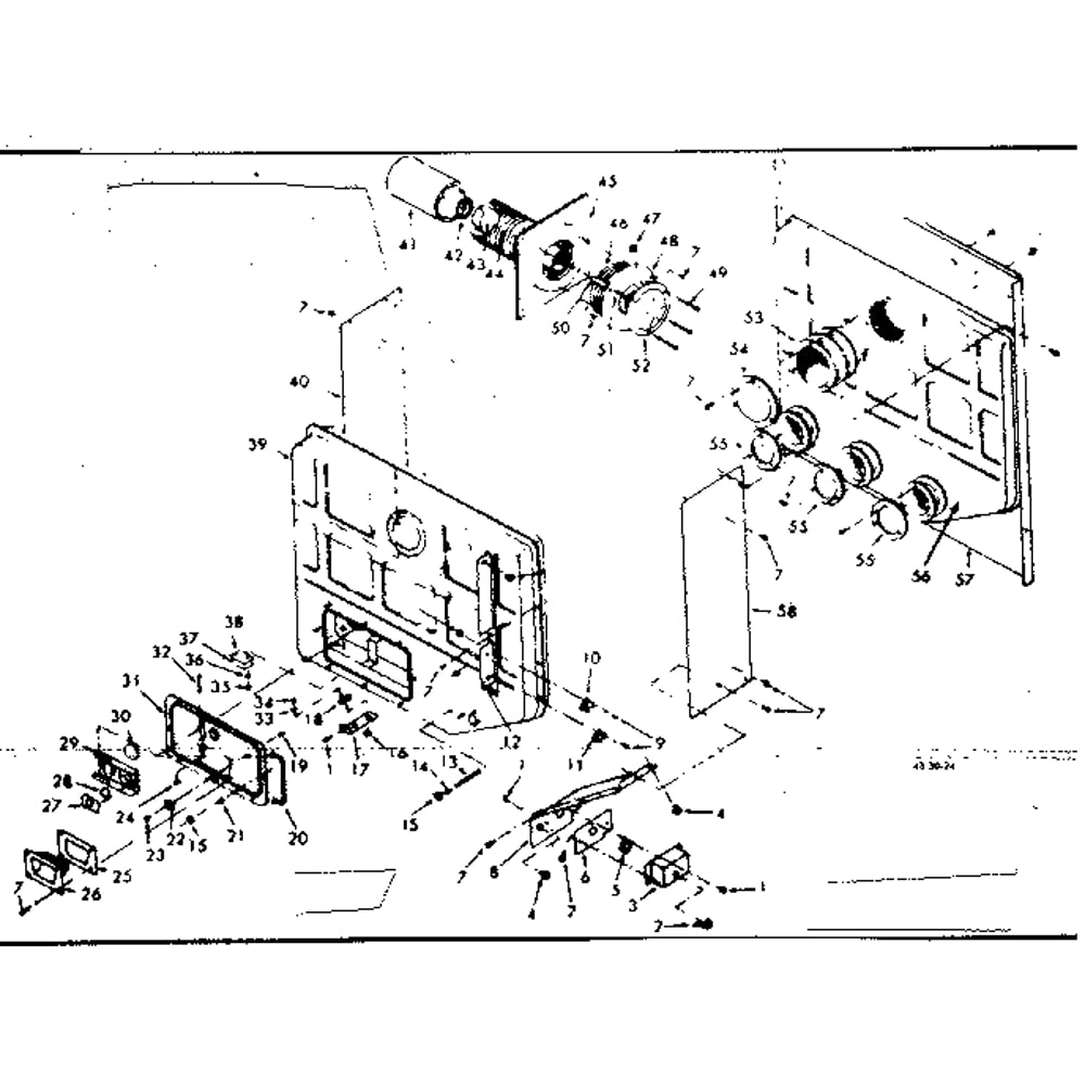 Body And Vent Assembly Diagram and Parts List for 867758030  Kenmore Furnace