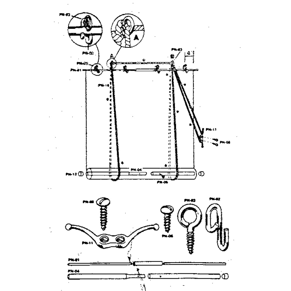 Headrod 6164 Diagram and Parts List for 61995  Kenmore Mosquito Control