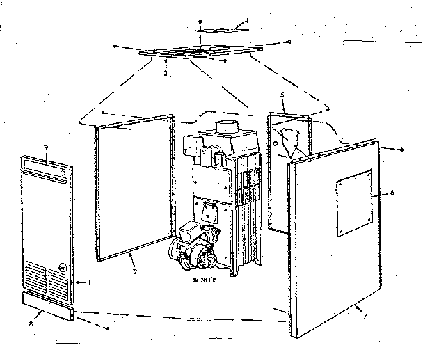 Jacket parts Diagram and Parts List for 2296139  Kenmore Water Heater