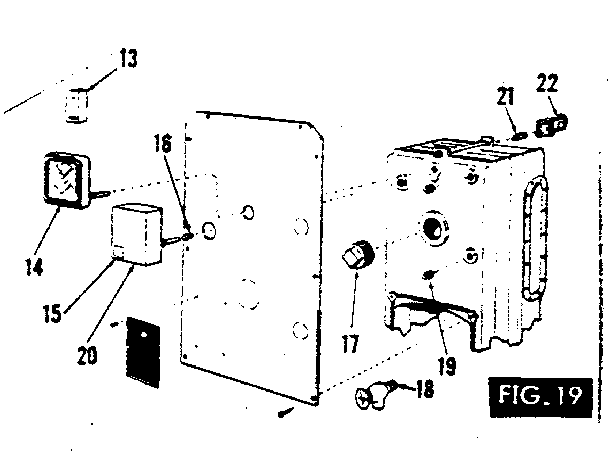 Control and gauge installation (water) Diagram and Parts List for 22996174  Kenmore Water Heater