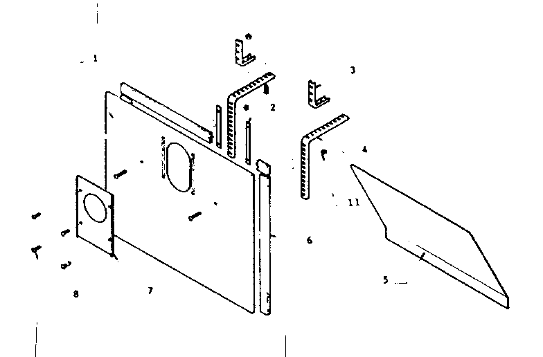 Fireplace cover (stock no. 42-84161) Diagram and Parts List for 311841560  Kenmore Air Conditioner