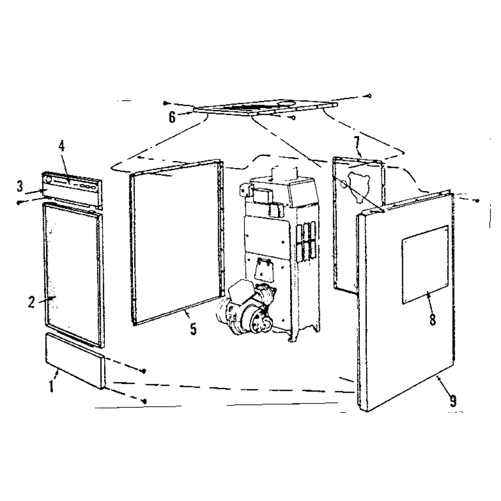 Extended Jacket Diagram and Parts List for 22994815  Kenmore Water Heater
