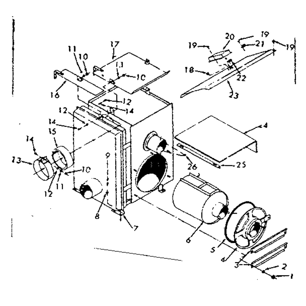 Combustion Chamber Diagram and Parts List for 867713151  Kenmore Heater