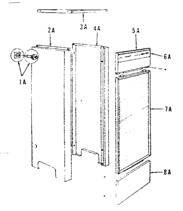 Jacket extension Diagram and Parts List for 22994818  Kenmore Water Heater