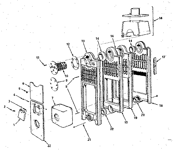 Combustion chamber and flue collector Diagram and Parts List for 229941370  Kenmore Water Heater