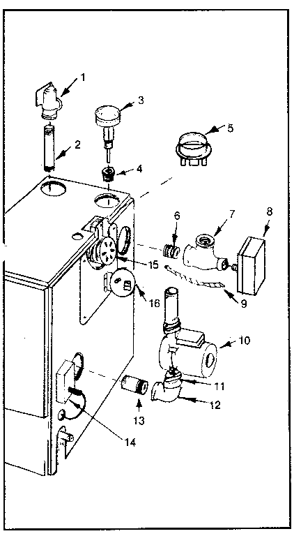 Functional replacement parts Diagram and Parts List for 229964422  Kenmore Water Heater
