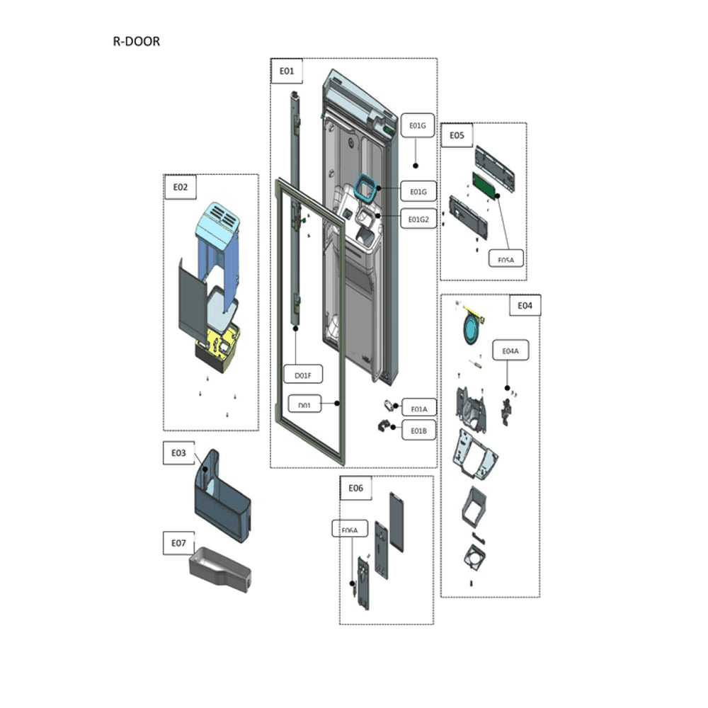 Refrigerator Door Diagram and Parts List for 11173319120  Kenmore Refrigerator