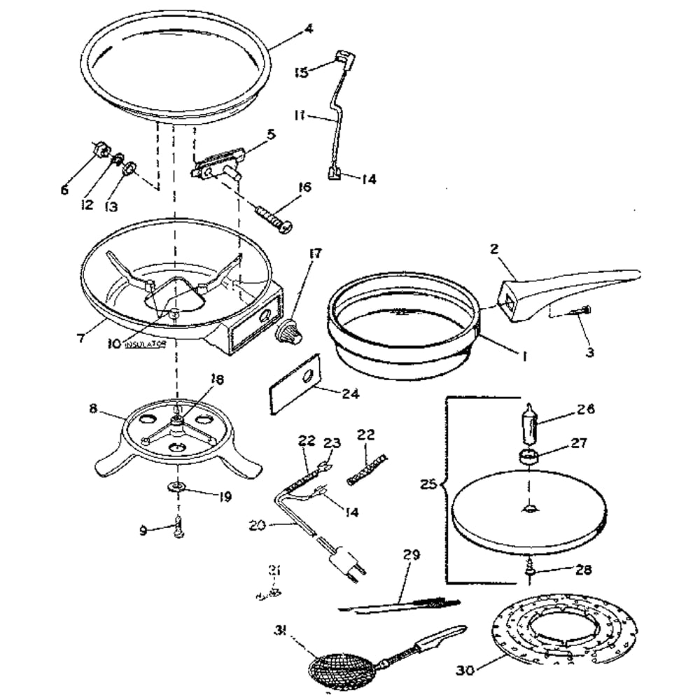 Replacement Parts Diagram and Parts List for 663658300  Kenmore Miscellaneous
