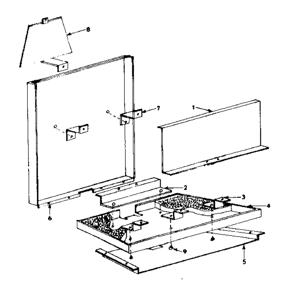 Fire Box/ 1438420 Diagram and Parts List for 14384520  Kenmore Fireplace & Insert