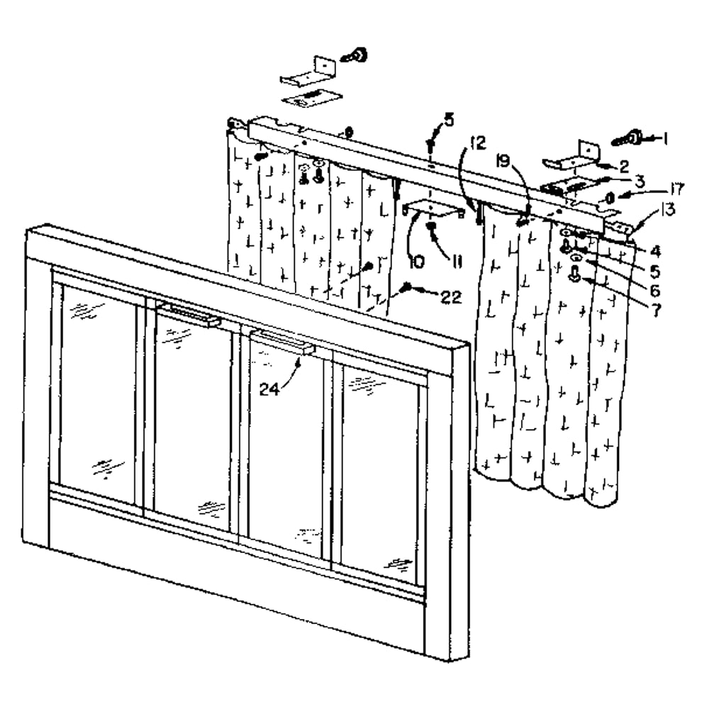 Replacement Parts Diagram and Parts List for 1144574-1  Kenmore Fireplace & Insert