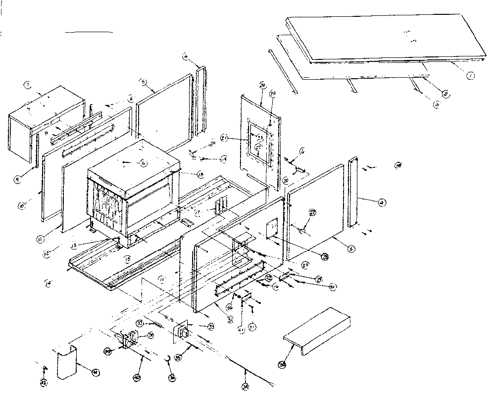 Furnace assembly Diagram and Parts List for 735388  Kenmore Furnace