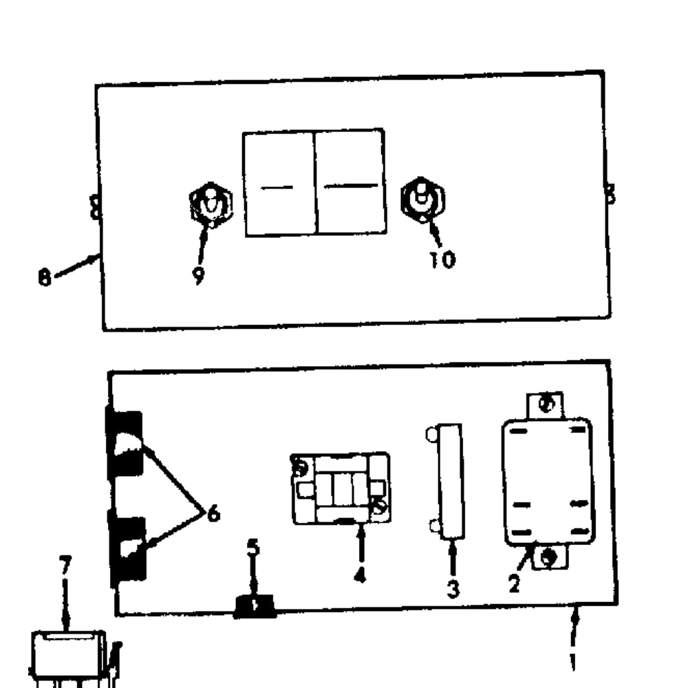 Repair Parts - Control Box Diagram and Parts List for 867818280  Kenmore Leaf Blower / Vacuum