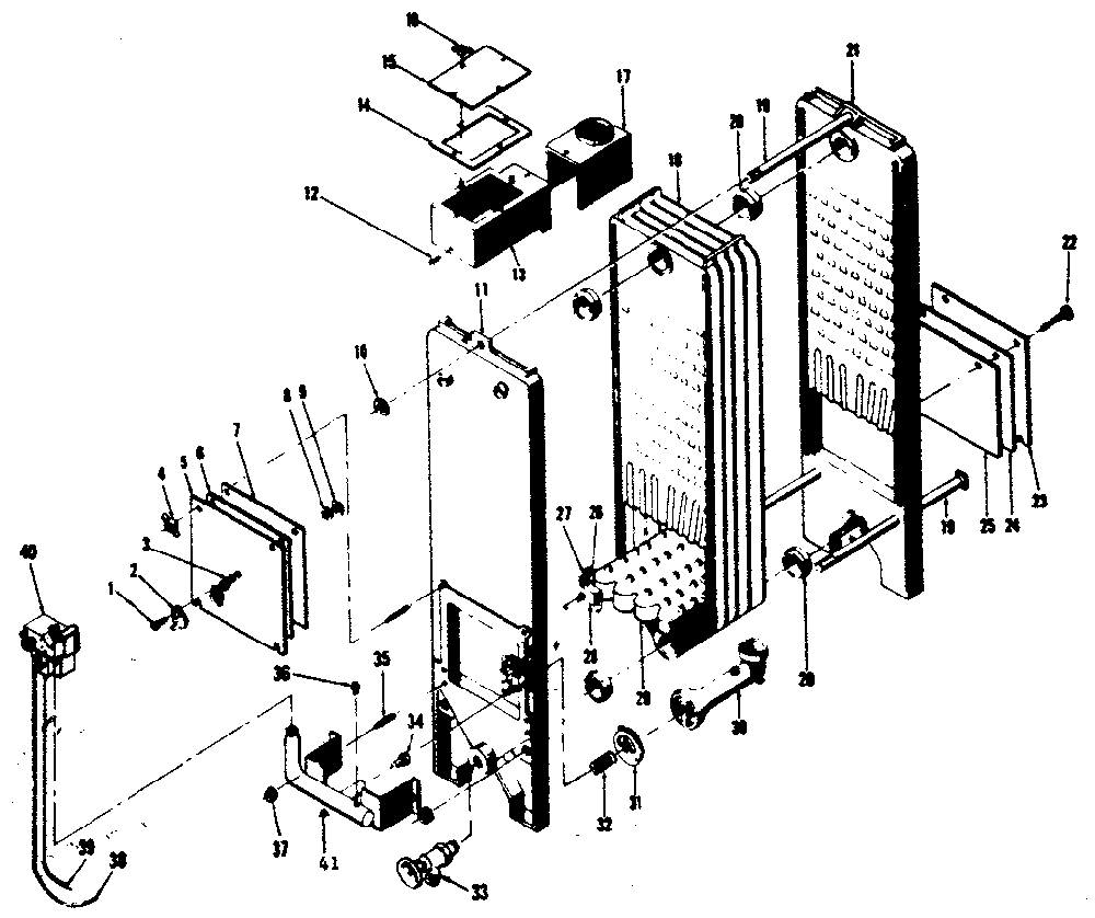 Burners and manifolds Diagram and Parts List for 22996155  Kenmore Water Heater