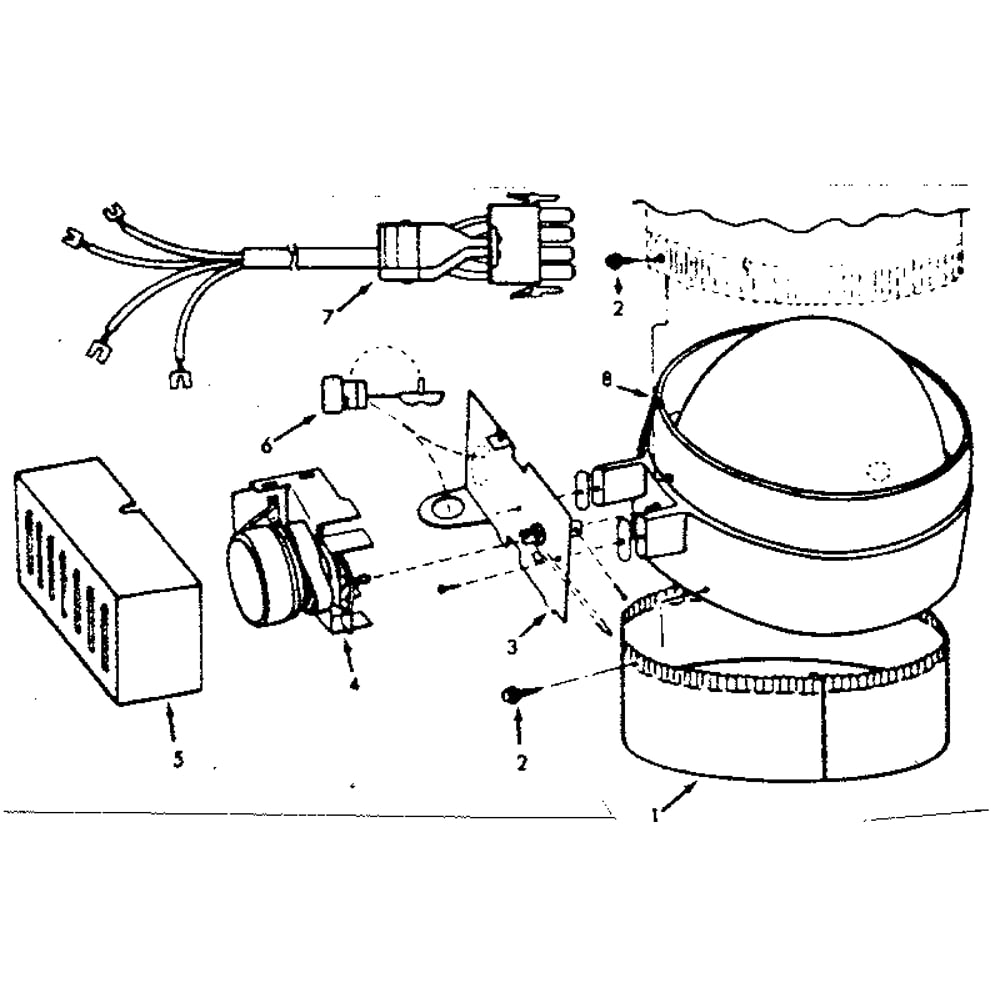 Damper Diagram and Parts List for 867762850  Kenmore Furnace