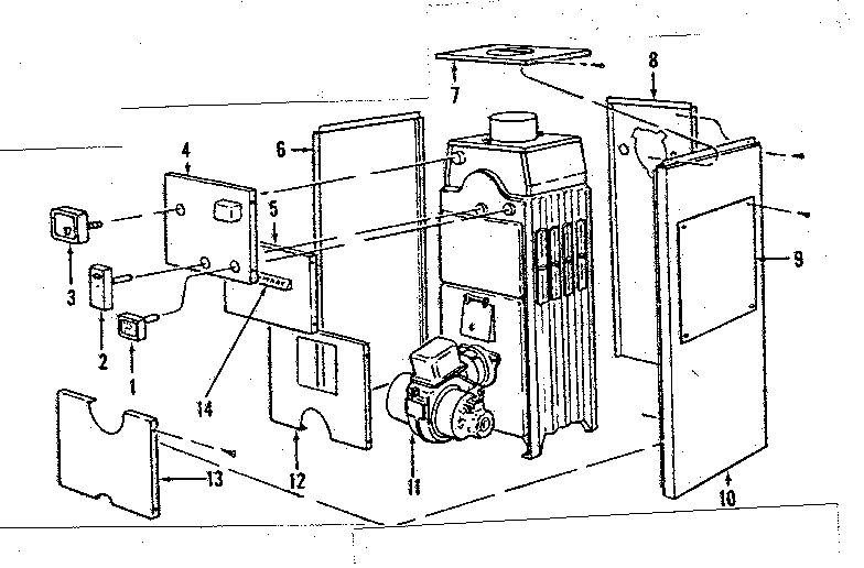 Jacket And Parts And Controls Diagram and Parts List for 2298139  Kenmore Water Heater