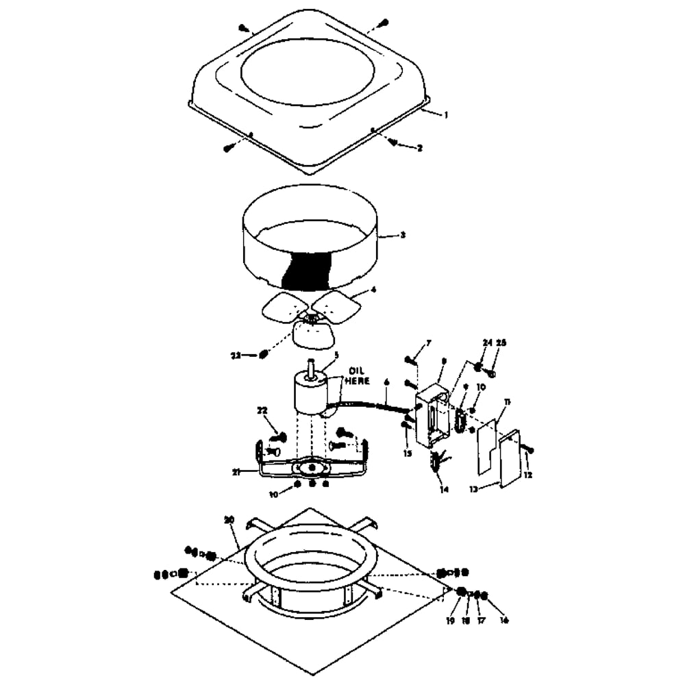 Functional Replacement Parts Diagram and Parts List for 758648090  Kenmore Bath & Ventilation Fan