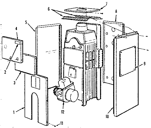 Jacket parts Diagram and Parts List for 229942380  Kenmore Water Heater