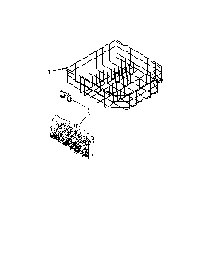 Lower rack parts Diagram and Parts List for 66213273K112  Kenmore Dishwasher