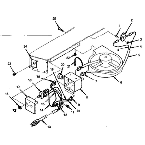 Forester (Blower Assembly) Diagram and Parts List for 143840601  Kenmore Heater