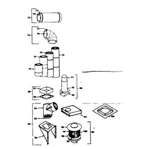 Optional Accessories Diagram and Parts List for 155841851  Kenmore Fireplace & Insert