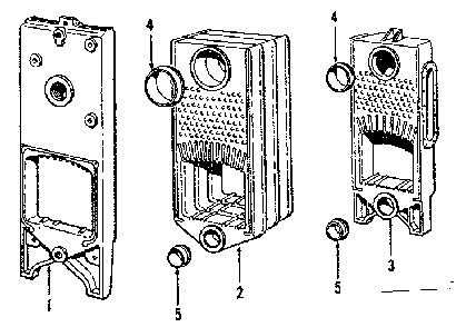 Gas fired boiler sections Diagram and Parts List for 229104  Kenmore Water Heater