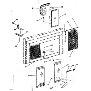 Replacement Parts Diagram and Parts List for 114979500  Kenmore Fireplace & Insert