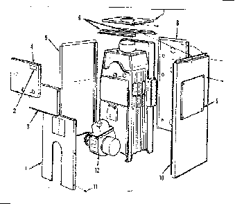 Jacket parts Diagram and Parts List for 229944080  Kenmore Water Heater