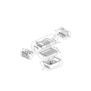 Part Location Diagram of 4932JA1010A Whirlpool Connector,Rail