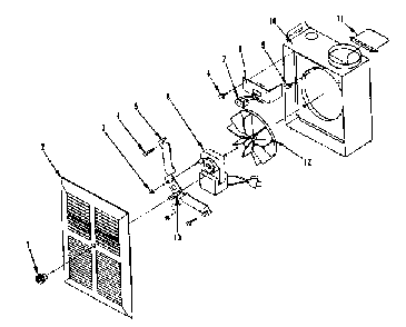 Replacement parts Diagram and Parts List for 864634300  Kenmore Bath & Ventilation Fan
