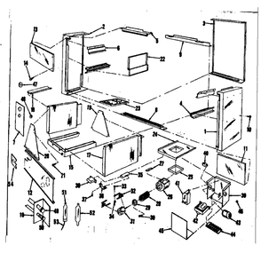Indoor Unit Diagram and Parts List for 76981317  Kenmore Air Conditioner