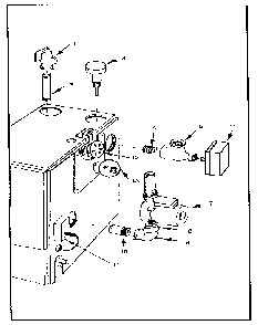Boiler controls and piping Diagram and Parts List for 229965320-1980  Kenmore Water Heater