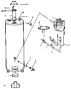 Part Location Diagram of AP-8964-D Kenmore Brnr sply tb