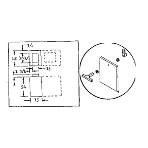 Assembly Of Door Latch To Access Door Diagram and Parts List for 8676315  Kenmore Furnace