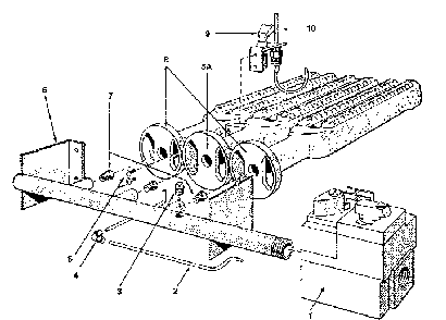 Gas burners and manifold parts Diagram and Parts List for 229962490  Kenmore Water Heater