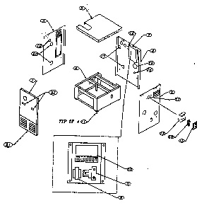 Jacket/base assy Diagram and Parts List for K9050  Kenmore Water Heater