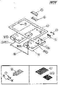Part Location Diagram of 701955 Kenmore Grill pan