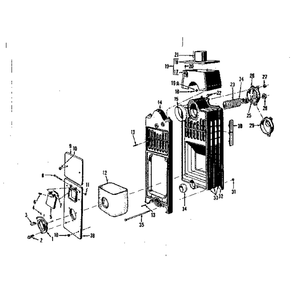 Boiler Assembly Parts Diagram and Parts List for 22951381  Kenmore Water Heater