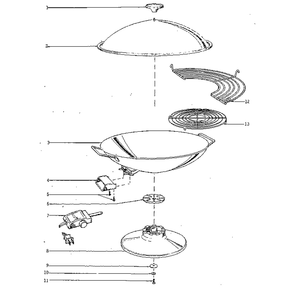 Replacement Parts Diagram and Parts List for 5714854  Kenmore Miscellaneous