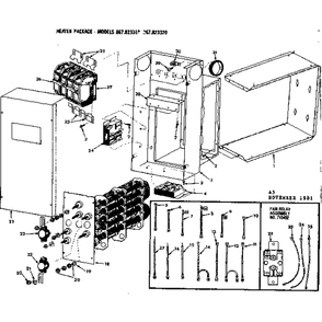 Unit Parts Diagram and Parts List for 867823310  Kenmore Heater