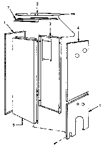 Flush jacket Diagram and Parts List for 229944131  Kenmore Water Heater